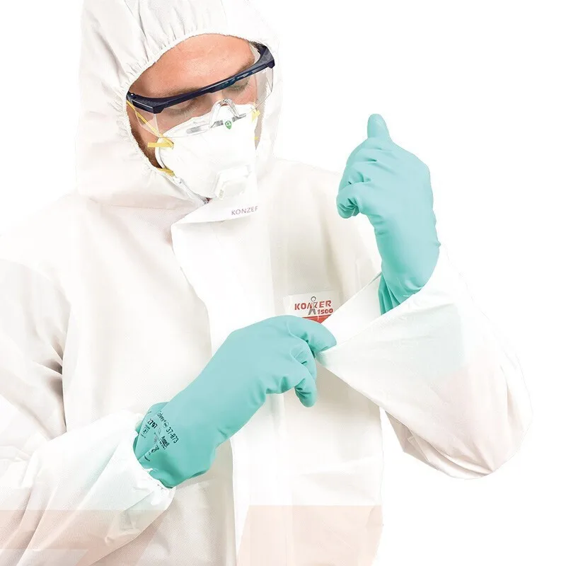Disposable White Laboratory Coveralls Non-Woven Protective  Breathable Dust-Proof Water-Proof Spraying  laboratory coveralls