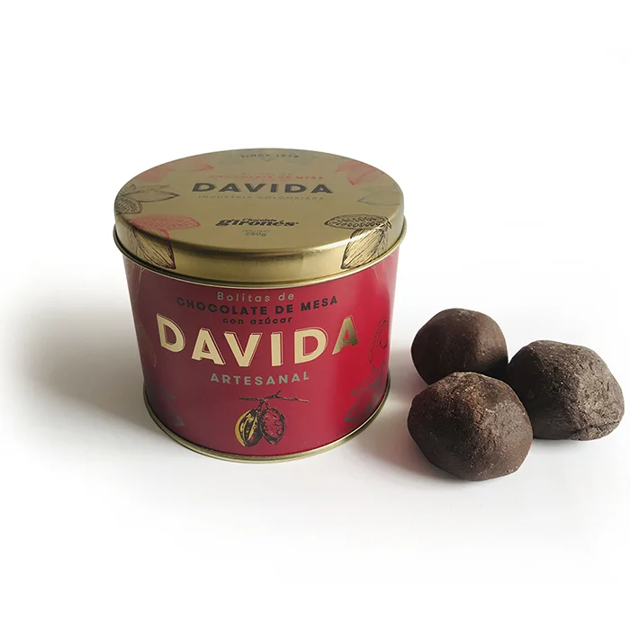 DAVIDA Artisanal Traditional Handmade Premium solid Hot Chocolate Balls 100% Premium Colombian Special Cocoa
