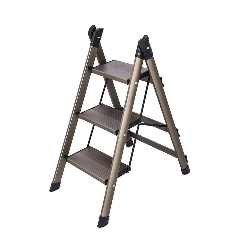 PRIMA Strong Ladder 12 Steps Alloy Steel Folding Ladder For Attic Mini Ladder