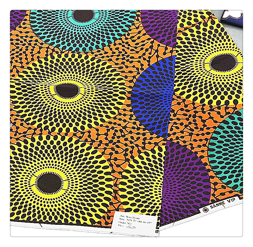 New arrivals hollandaise wax  capulana african femme africaine pagne 100% cotton wax custom ankara fabric 12yards