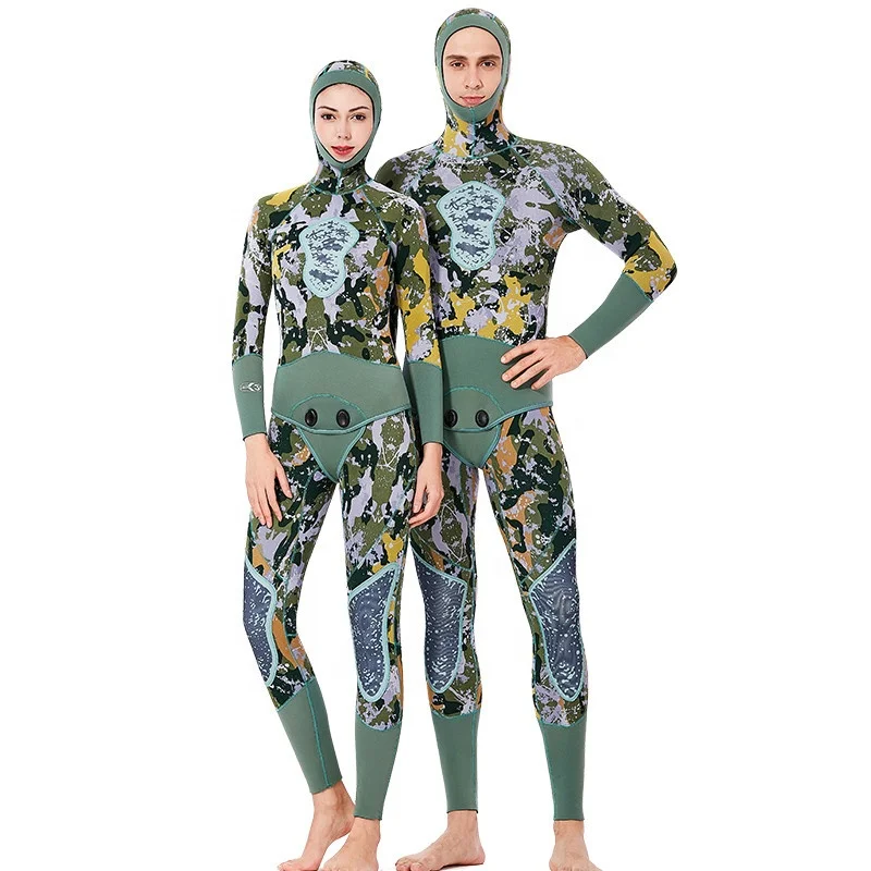 Custom Logo Men Women Spearfishing Premium Camouflage Neoprene Wetsuit