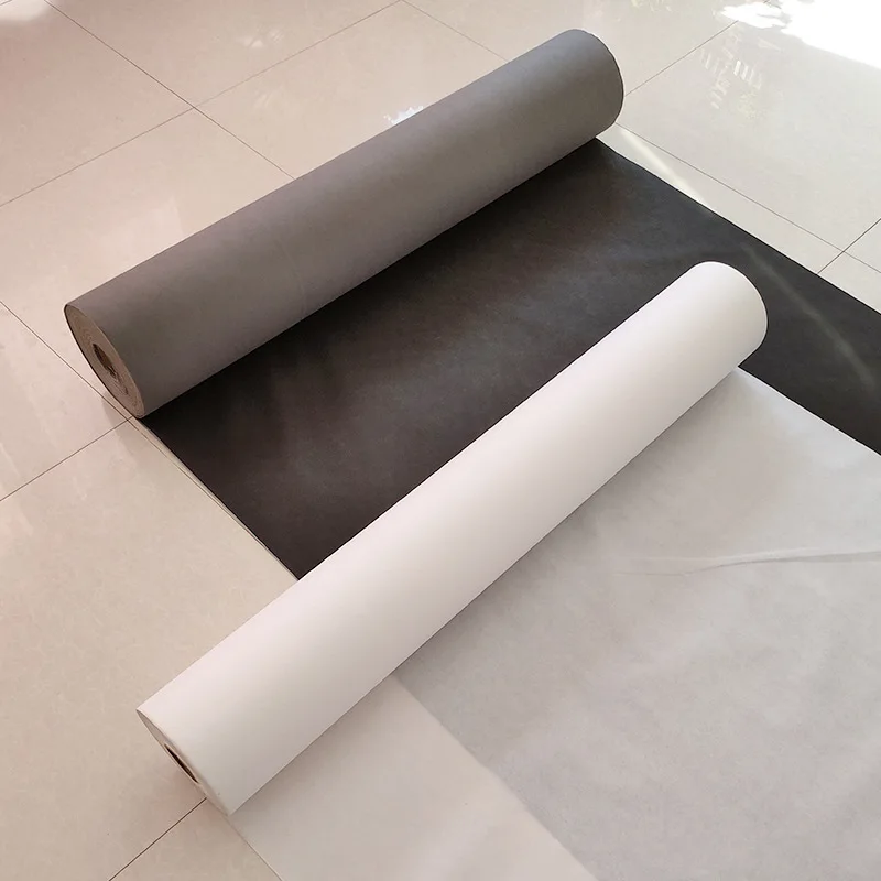 3 layers Pe film Pp nonwoven Waterproof Damp Proof Membrane course for Bathroom Floor Waterproofing Material