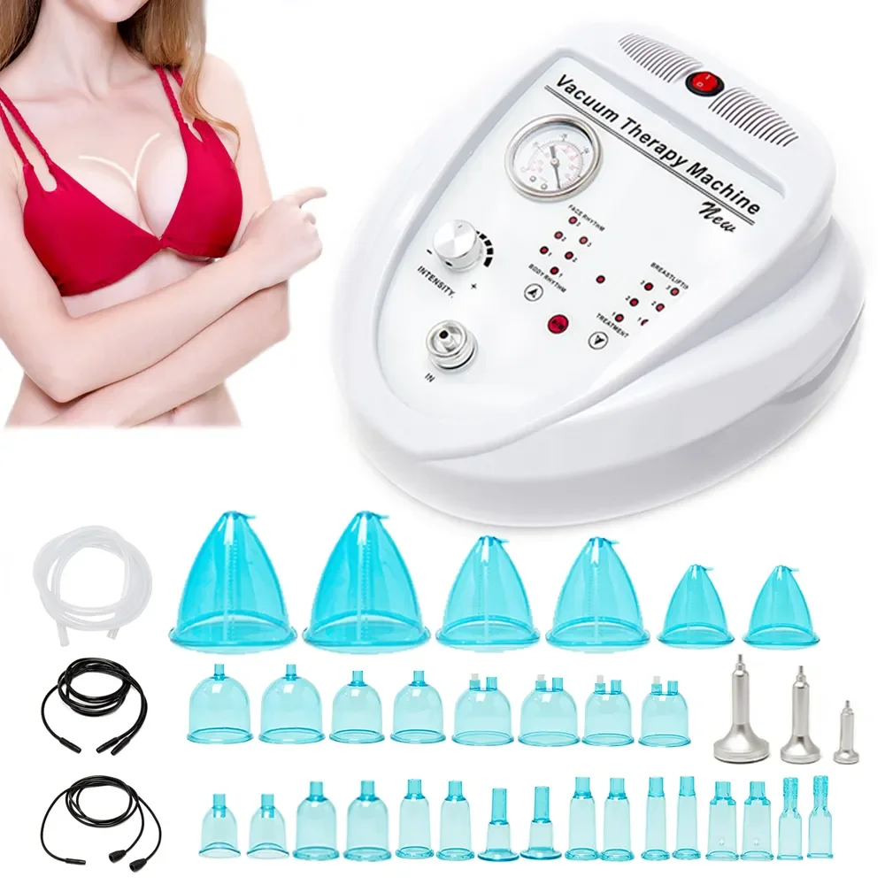 Portable Vacuum Therapy  Breast Lifting Massage Butt Lifting Machine 21cm/18cm/16cm Cups Vacuum Cavitation System Enlargement