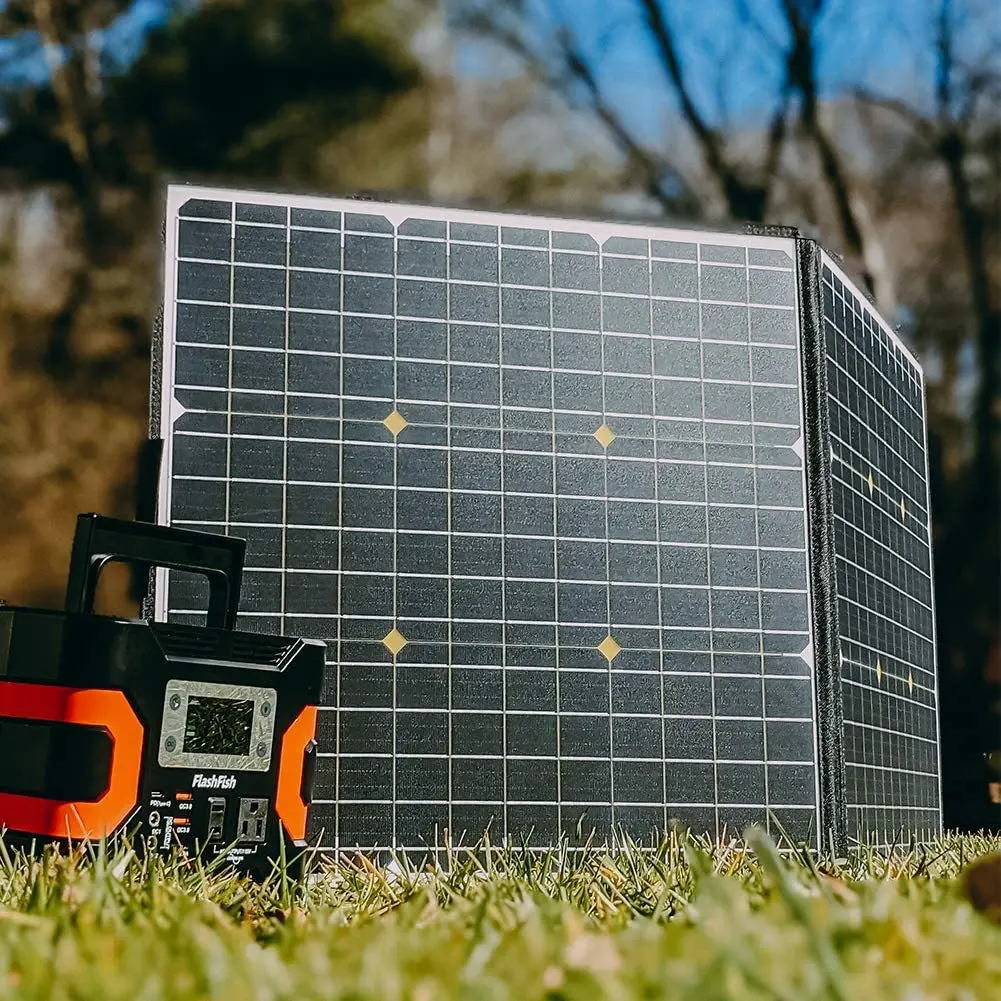 Manufacturer Waterproof 100W 120W 200W 300W Outdoor Camping Hiking RV Trip Portable Foldable Solar Panel