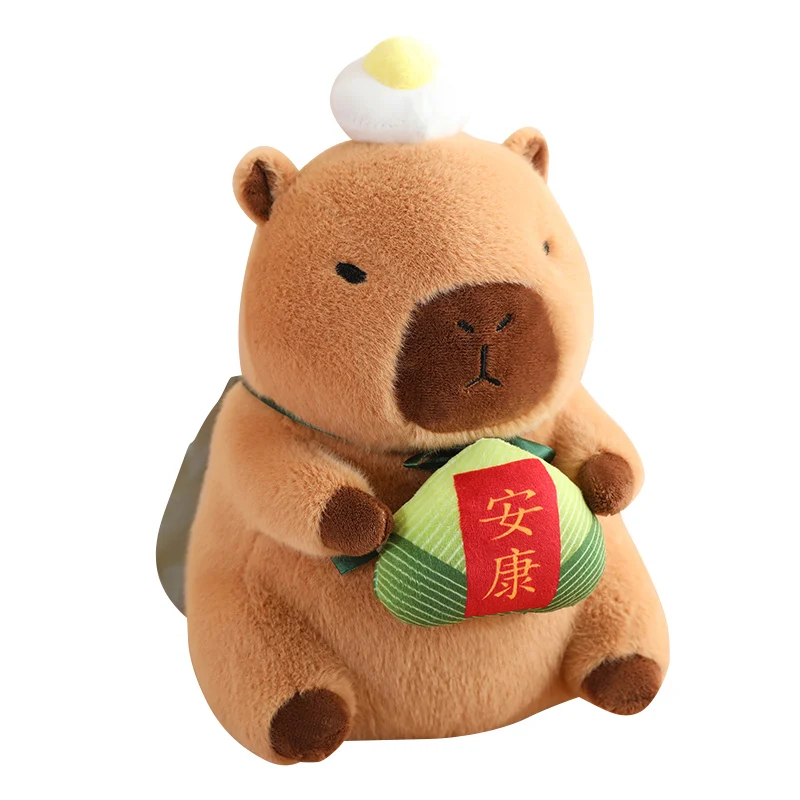 Creative Capibala Plush Toy Dragon Boat Festival Zongzi Capybara Stuffed Doll Decorative Props