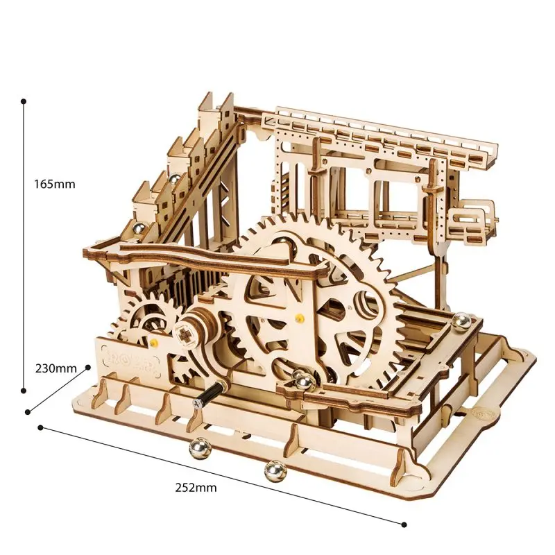 LG502 Cog Coaster Wood Модель Kit 3D головоломка DIY Игрушка