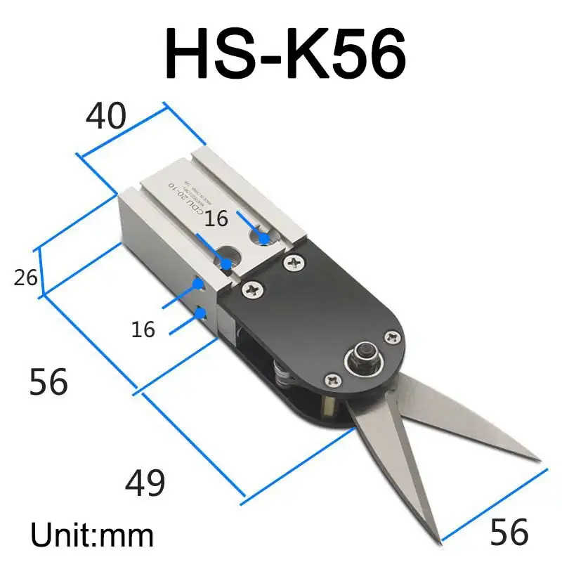 High Speed Pneumatic Tools Pneumatic Scissors for kn95 Mask Machine HS-K25 HS-K40 HS-K56 For Mask Ear Strap Machine