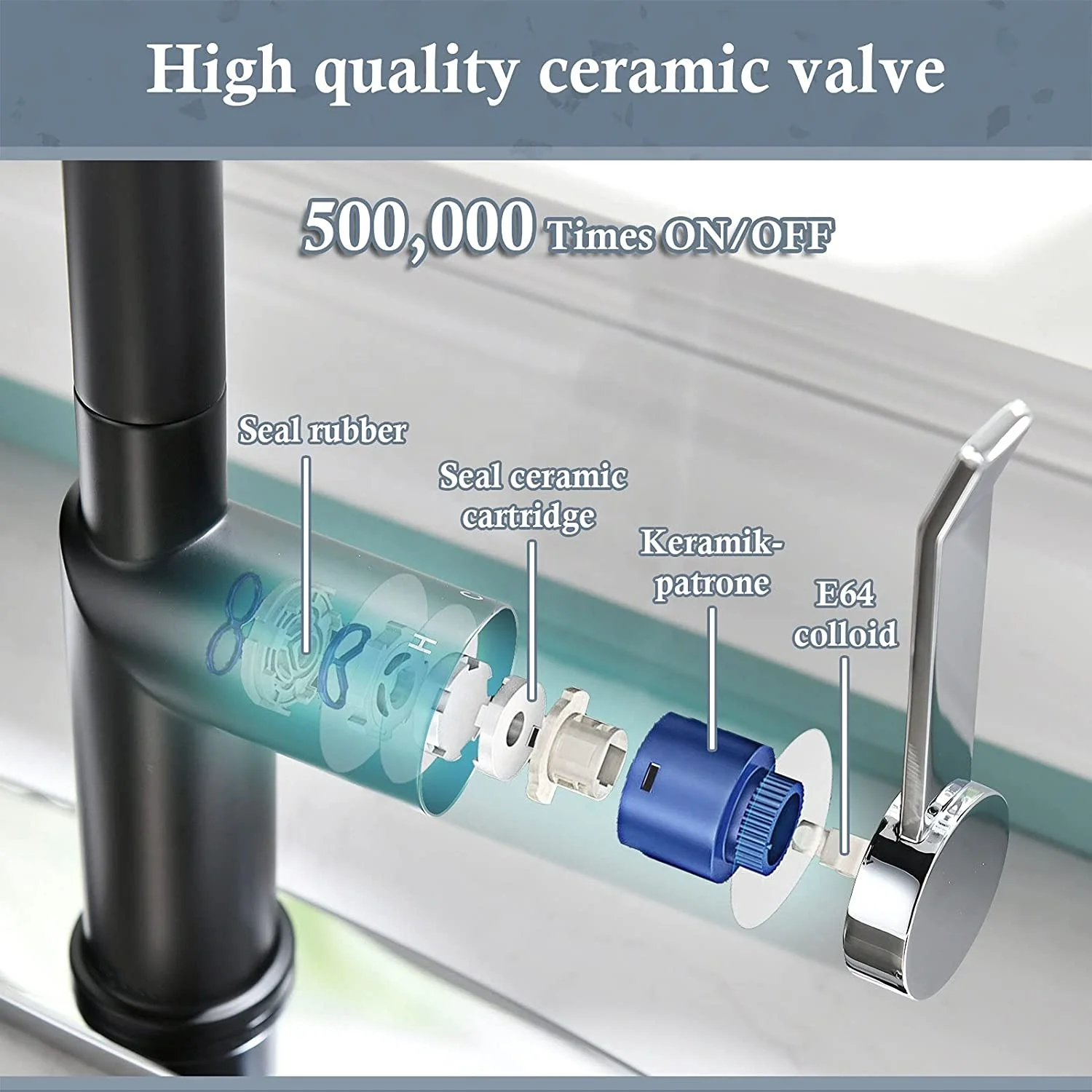 High Quality Magnetic Docking Chrome with 2-Way Sprayer Kitchen Sink Pull Out cUPC Kitchen Faucet