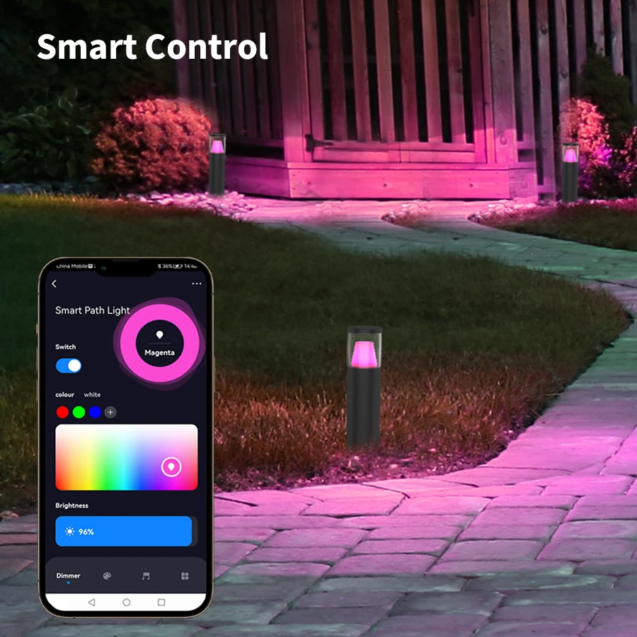 [New Arrival] Outdoor Patio Lawn Decorative RGBCW Lights with Smart APP Control Wholesale Garden Lighting