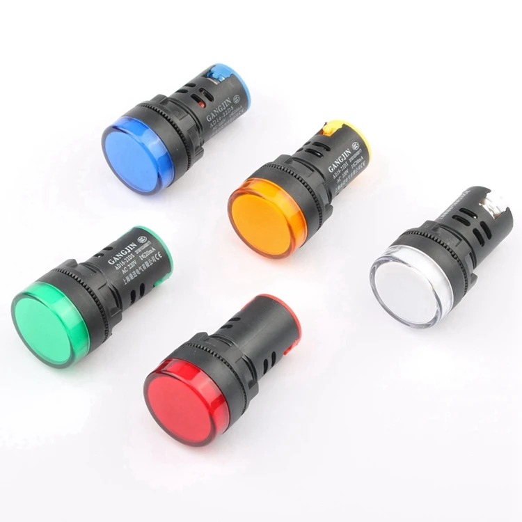 Electrical Warning 6V12V24V220V380V LED Indicator Lamp  AD16-22DS 220 volt led indicator lights