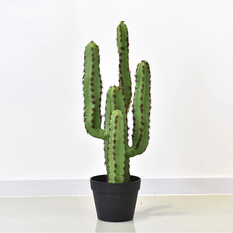 Plastic Plantas Pot Indoor Fake Bonsai And Succulents Plants Greenery Decoration Wholesale Artificial Cactus Plant Pots