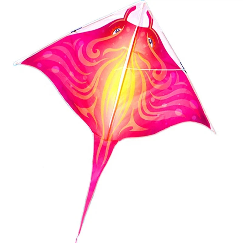 Customized Kid Delta manta ray Kite  with flying line  for kids Outdoor beach Park playing from weifang  kite factory