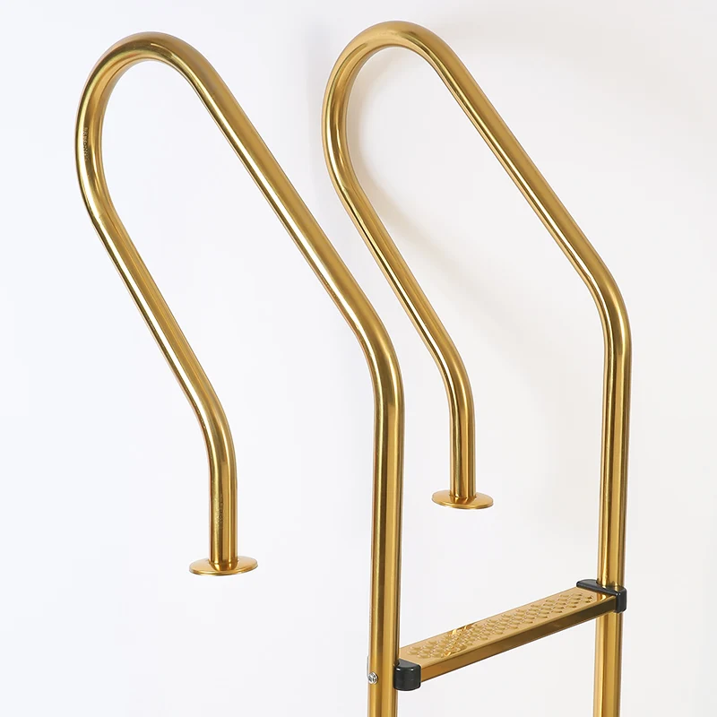 Guangzhou 304 Stainless Steel 2 3 4 Steps Swimming Pool Ladder With Handrail Stairs Pool Swimming Ladder/lift Steps