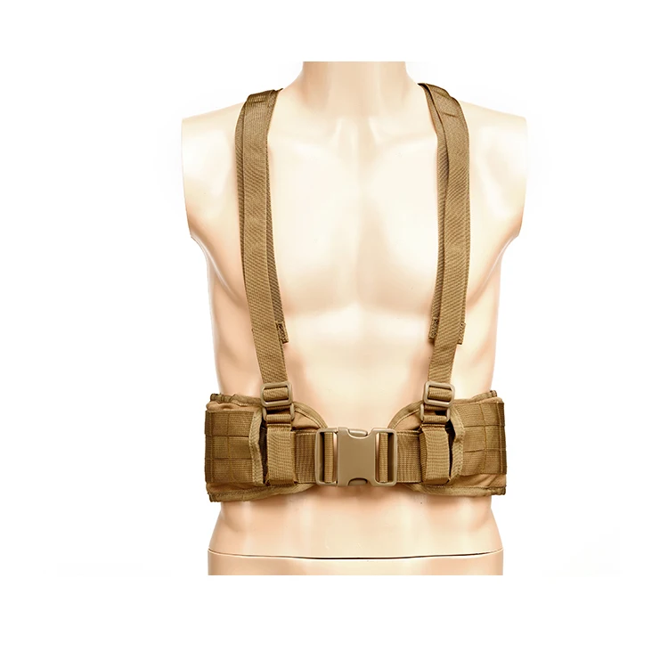 Wholesale Men Combat Shooting Tactical Suspender Belt Waist Support Hunting Gear Waist Molle Belt
