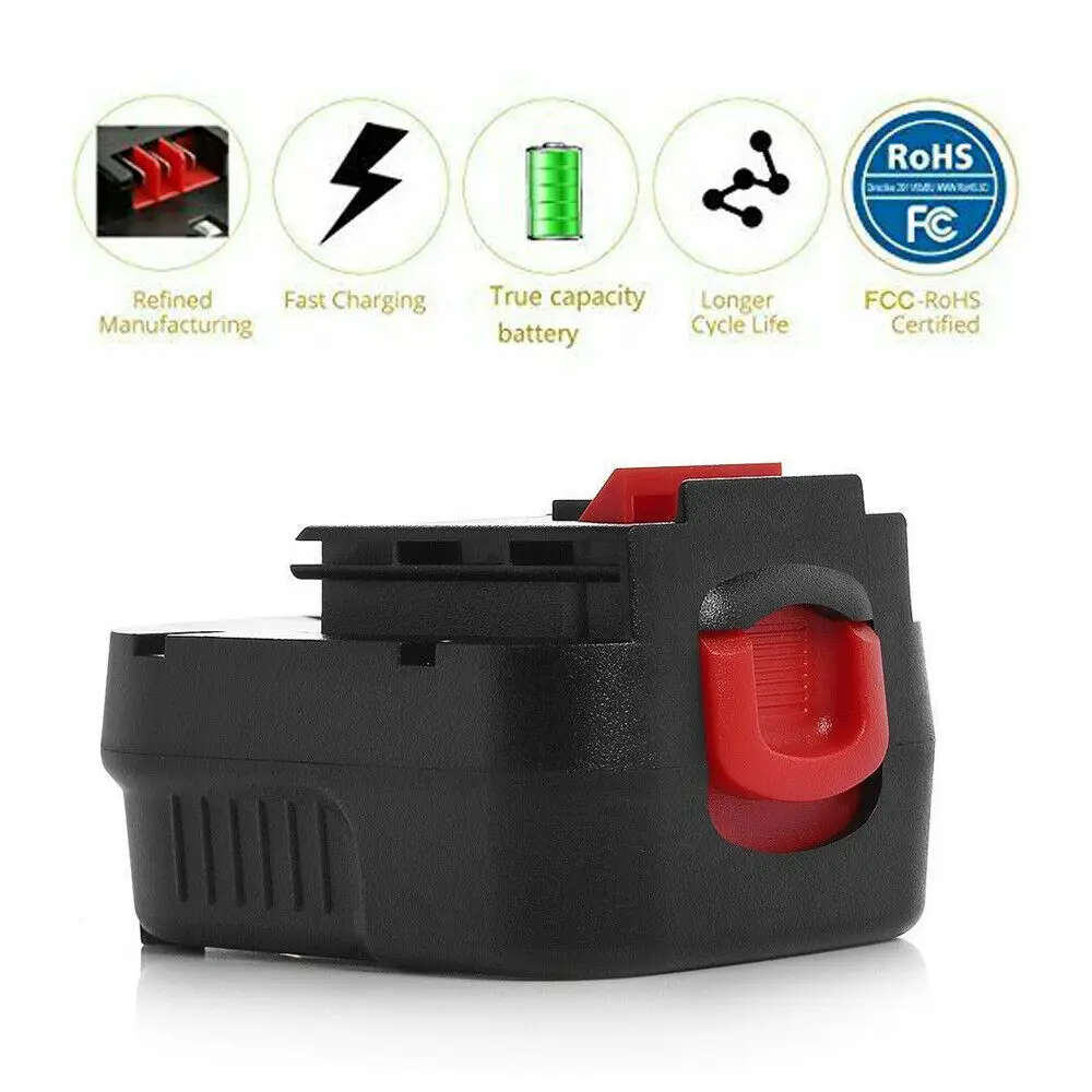  Аккумулятор для Black & Decker HPB12 12 В 3000 мАч сменный никель-металлогидридный электроинструментов аккумуляторная батарея FSB12 FS120B