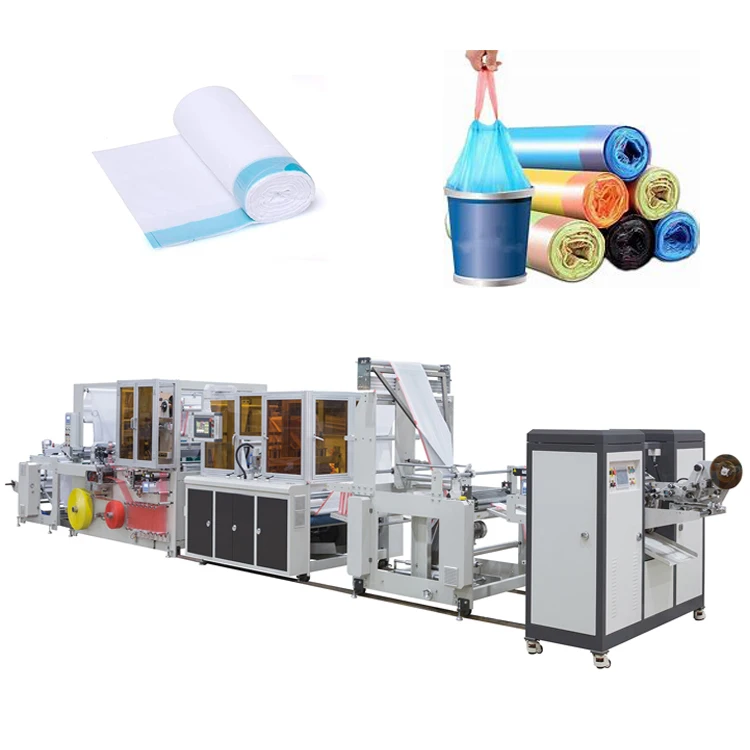 High speed Drawstring Waste Garbage Bag Making Machine