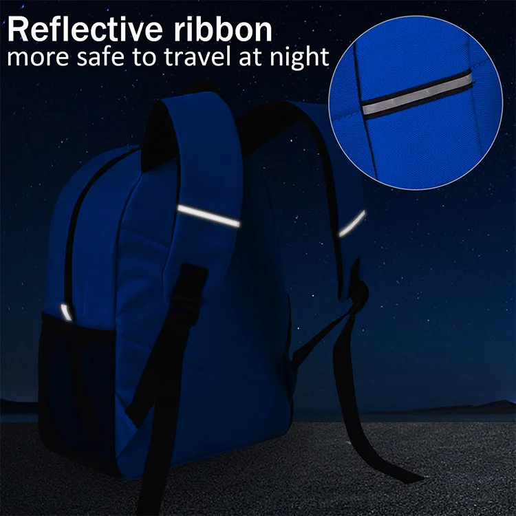 original factory  DIY Custom cartoon backpack reflective stripe Children  kids school bags for primary students