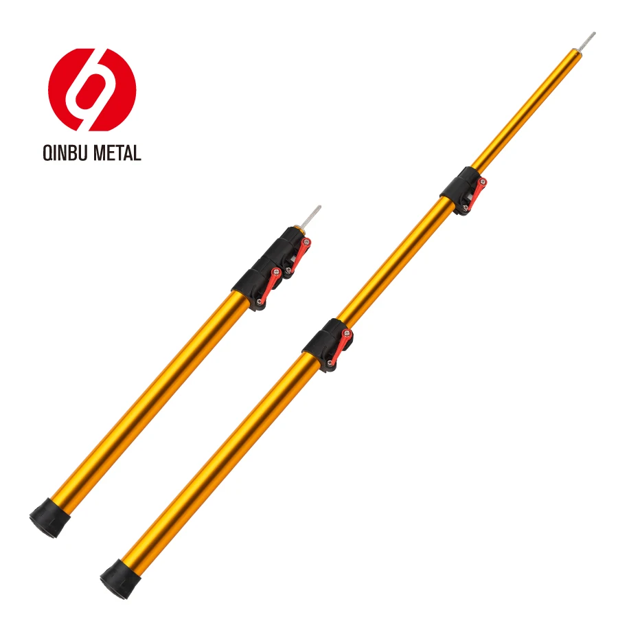 China manufacturer price aluminum telescopic pole aluminum extension pole tent poles telescopic