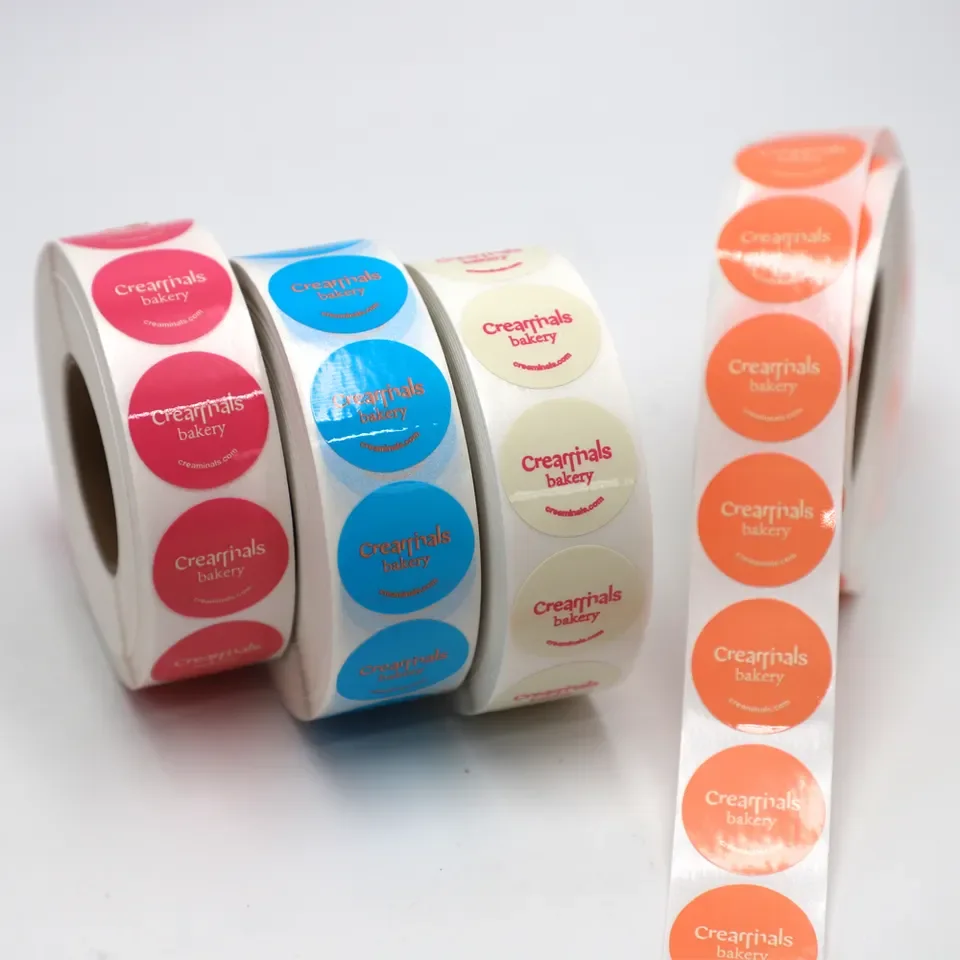 Custom Wholesale Thank You Self-Adhesive Stickers Synthetic Paper Label Stickers For Packaging