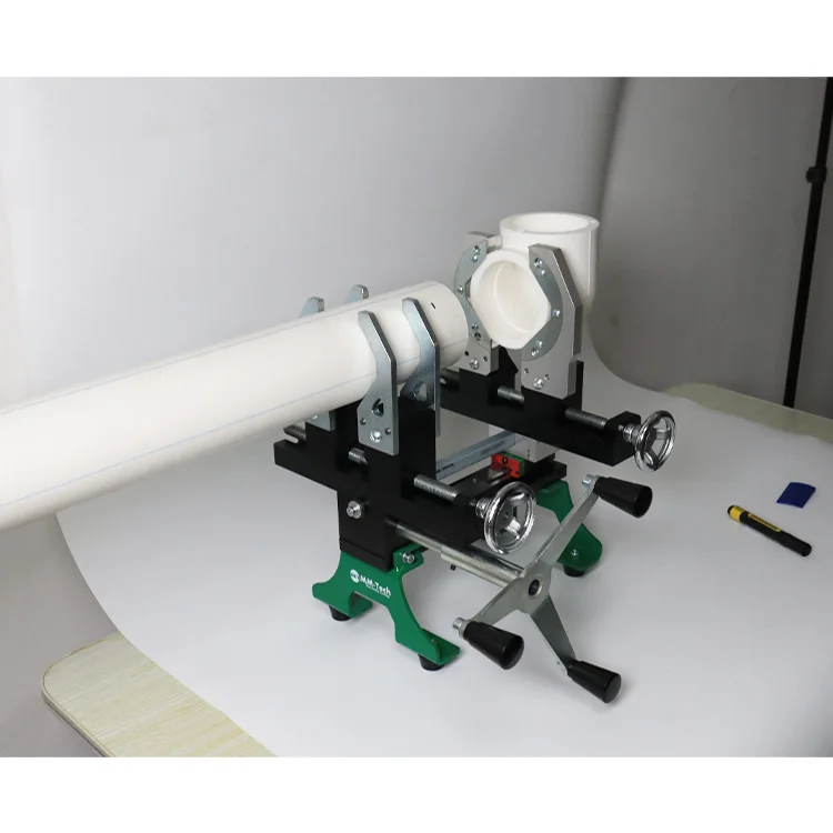 MM-Tech 63-125mm Plastic Fusion Pvdf Pipe Spigot Joint Prisma Jig Socket Fusion Welding Machine
