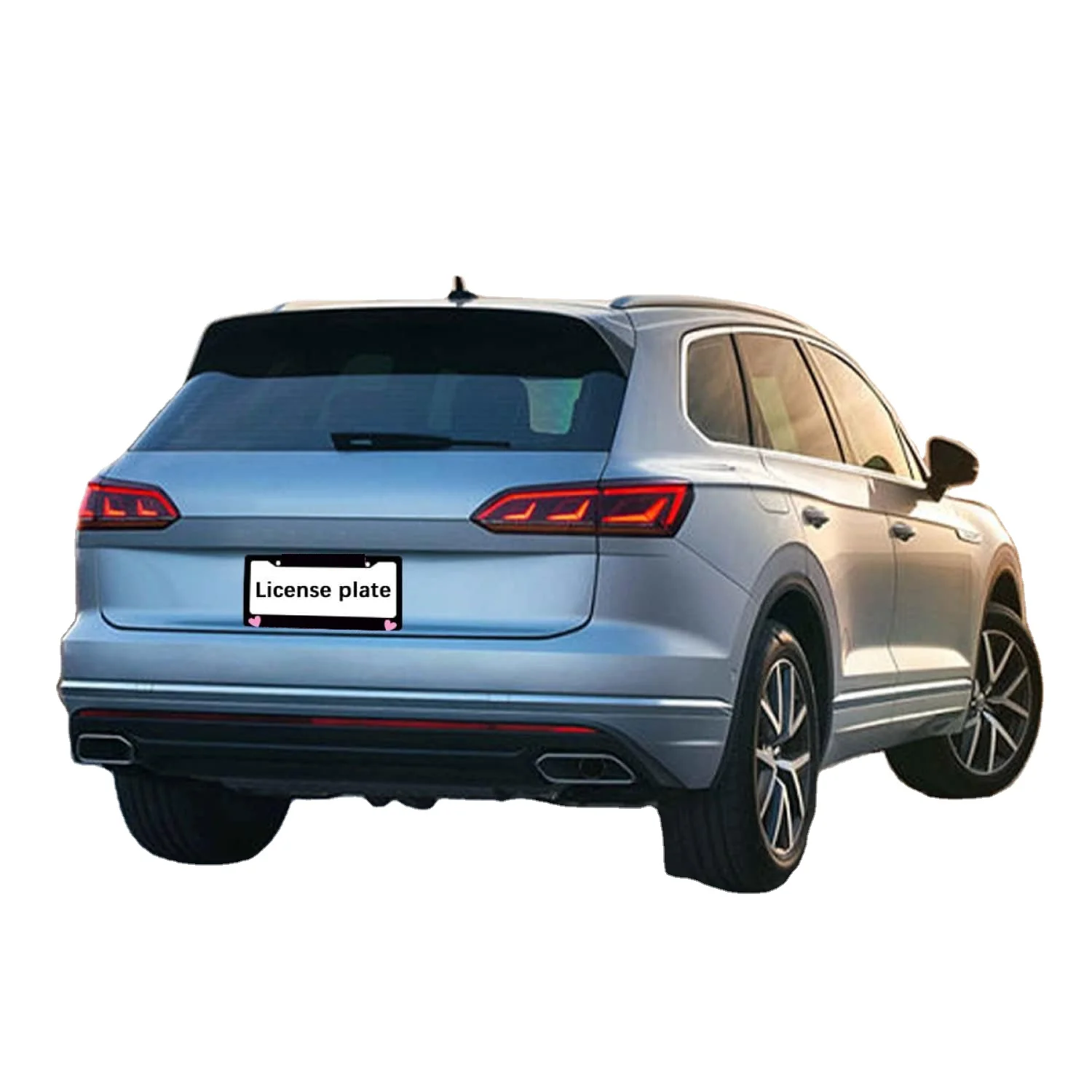 High Quality Alloy Custom European Iicense Plate Frames/Holder 4 Holes Wholesale for Car Decoration