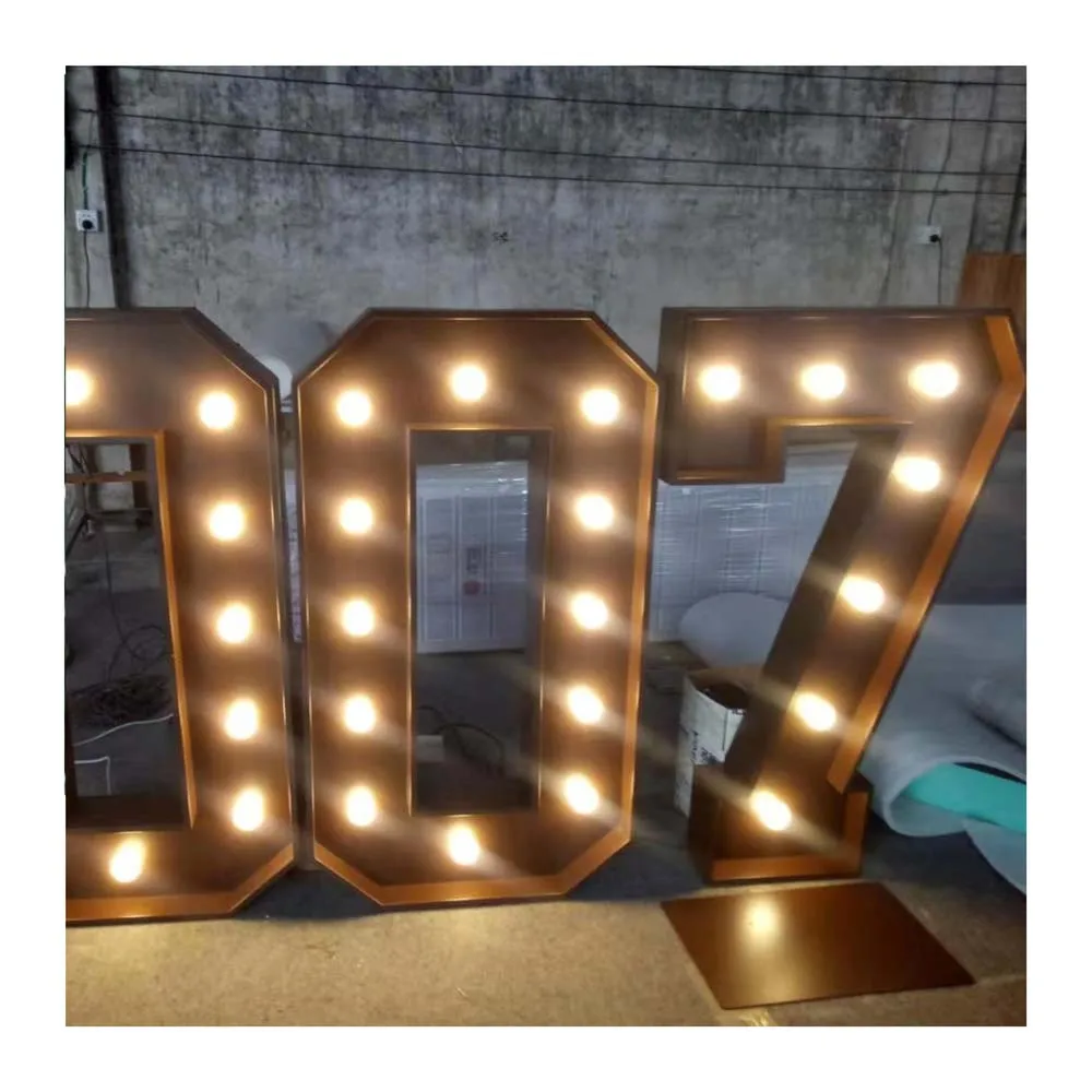 Home Party decorations Alphabet luminous giant prop writing love word light letters