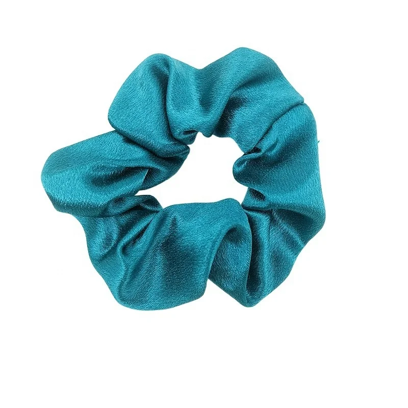 Hot selling products 2022 amazon crystal satin hair bands French retro sausage headband diy rubber band hair accessories