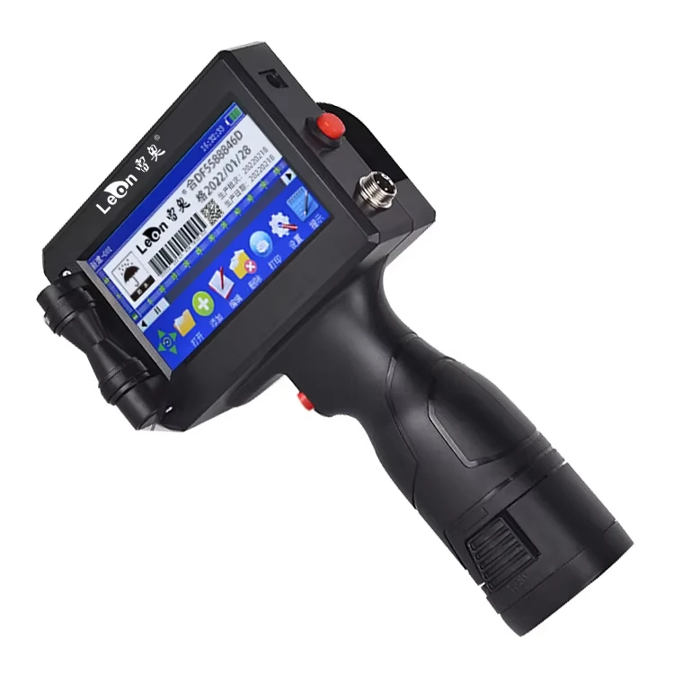 LA60 25 Languages Handheld Inkjet Intelligent Printer QR Code Printing Production Date Text Printing On Carton Plastic Metal