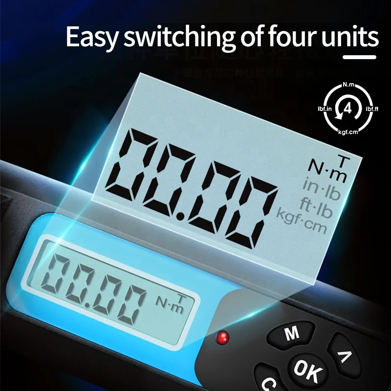 Adjustable 3/8 1/4 1/2 Digital Torque wrench with LCD Display high accuracy precision  Wrench for Motorcycles