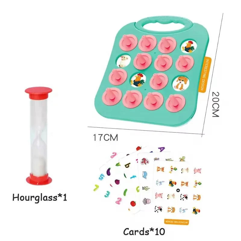 Educational children thinking logic memory training chess matching parent-child interactive board game toys