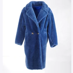 CX-G-T-07 Female Overcoat Autumn Women Winter Coat Warm Soft Fur Jacket Teddy Coat