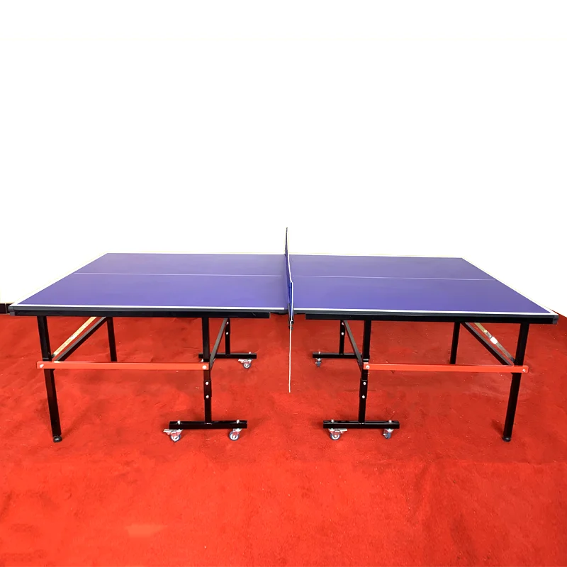 Manufacturer Professional Pingpong Tables HDF Indoor Children Training Tennis Table with wheels