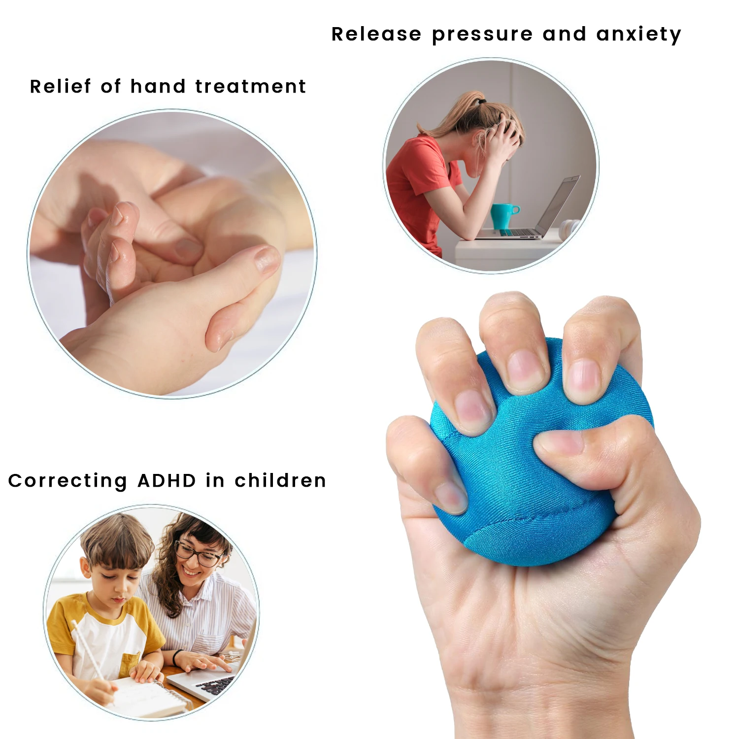 Customized Your Logo Tpr Anti Stress Relief Ball Handball Grip Therapy Exercise Physical Therapy Tpr Gel Stress Ball