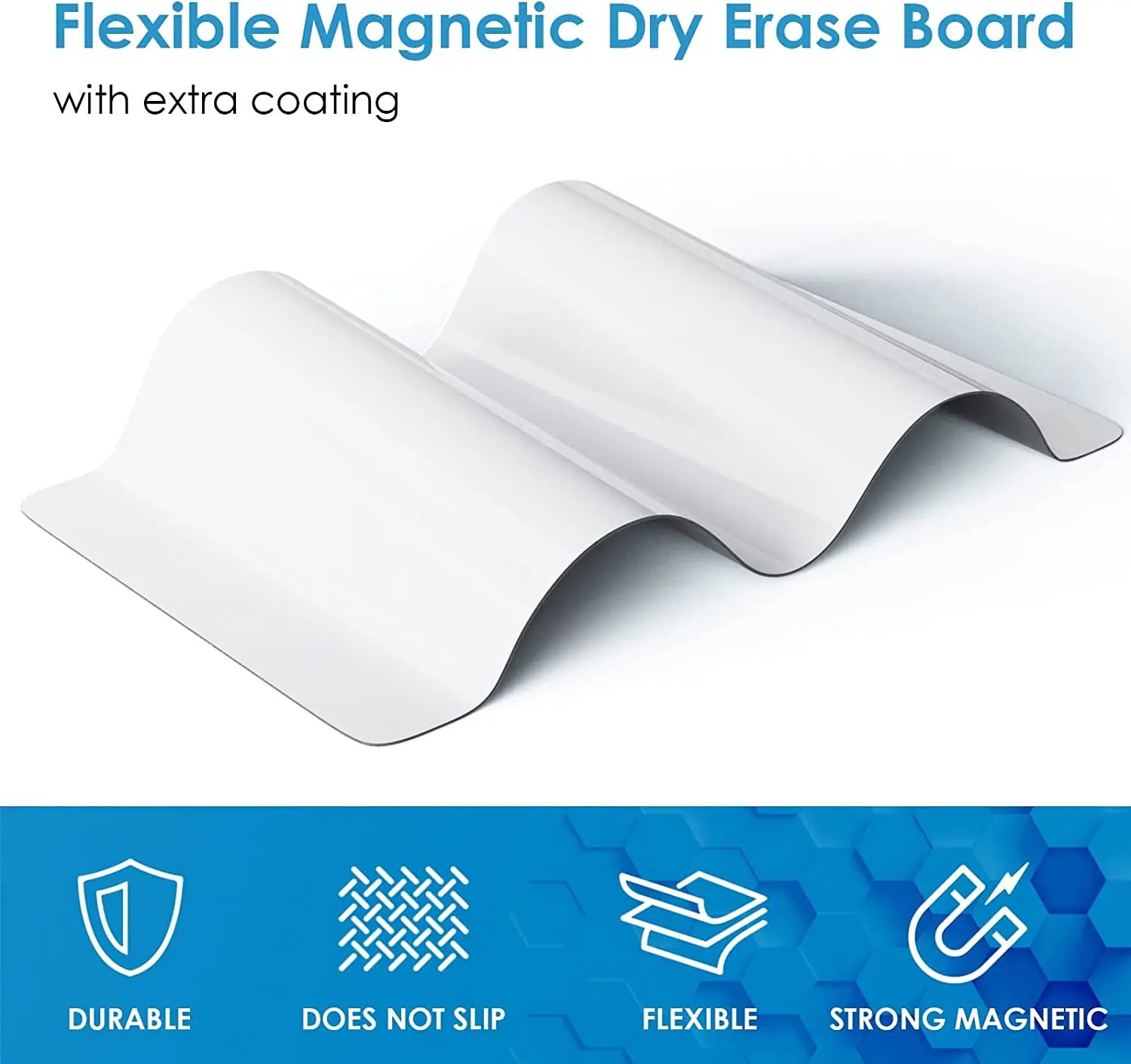 Hot sale small magnetic dry erase board sheet planner magnetic fridge for kitchen 12 x 8 inch size customizable white board