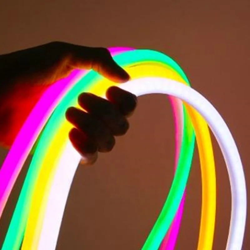 Hot selling 2835/3030 led strip flexible silicone 360 degrees Emitting Neon Strip IP67 110/220V 14/16mm diameter neon led light