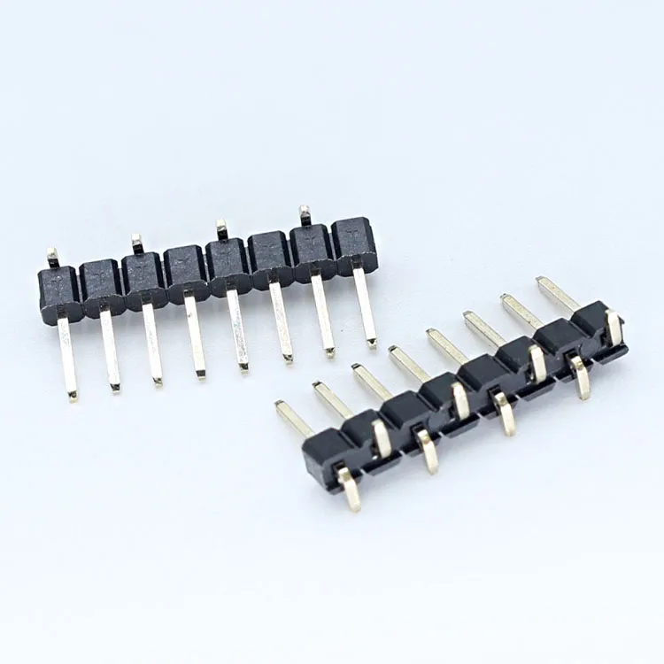 Xyfw Pin Header Male 1X20 Pin 2,54 1.27mm 2.0mm 1 Row Smt 12pin Header 2.54mm Single Row Male Connector Black Bulk PCB ROHS Pbt