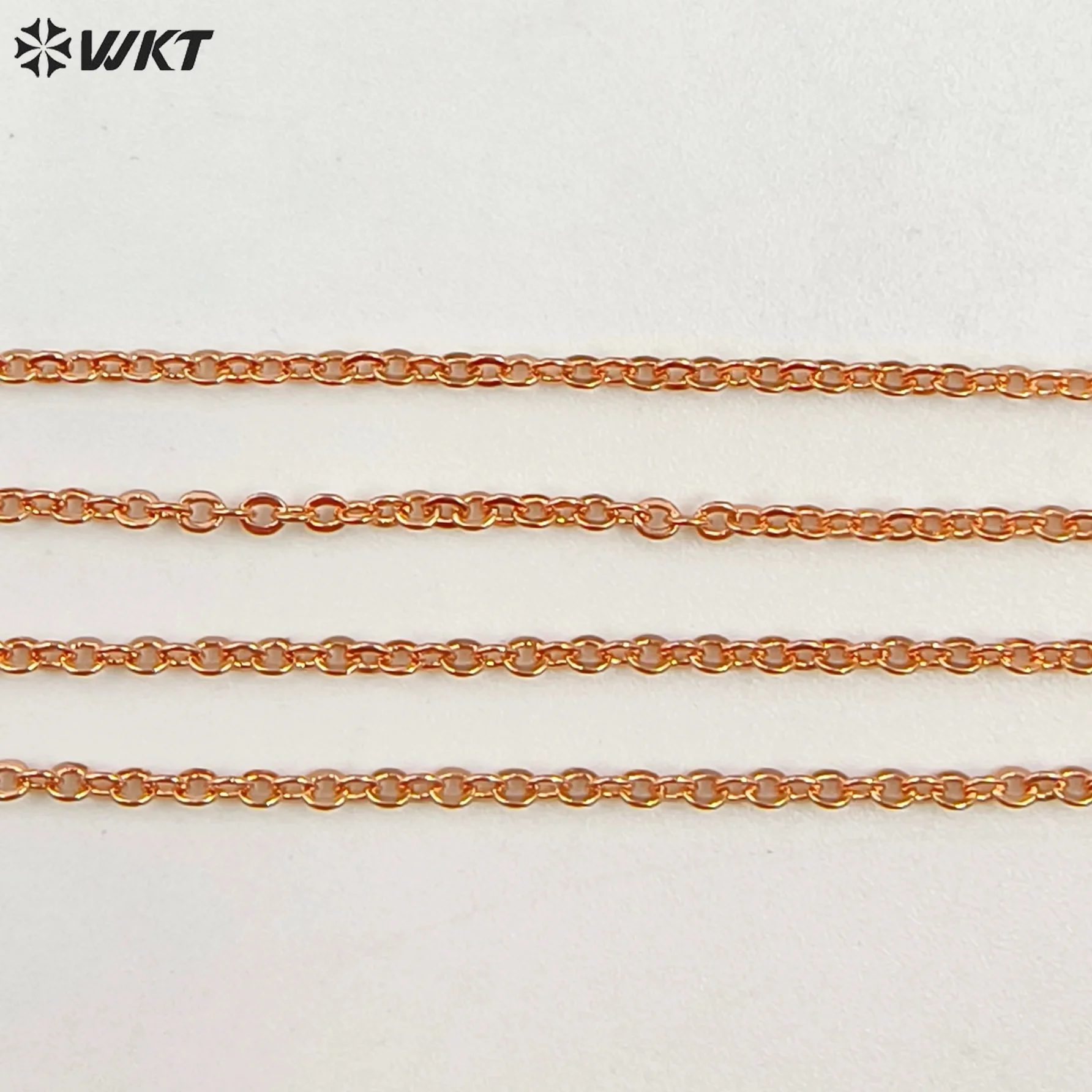 WT-N1043 WKT New Necklace Fashion Jewelry Best Electroplated Resist Tarnishable Brass Necklace Chain