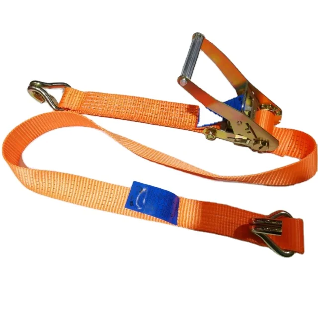 Recyclable Professional Cargo Lashing Belt Ratchet Tie Down Straps for Van Loading