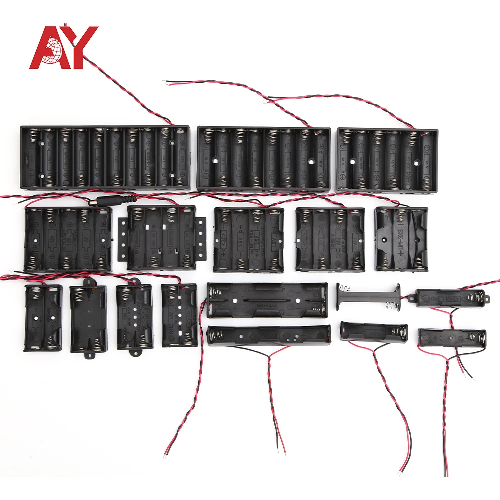 1,5 v * 4 черный 6v 4 * C пластиковый чехол для хранения батареи держатель упаковка без крышки