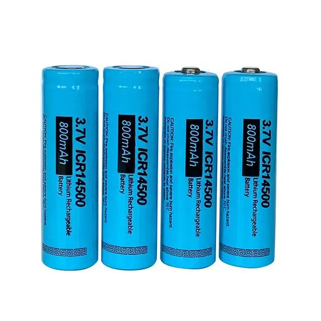 3 7 вольт AA Размер 800 MAH литий-ионная аккумуляторная батарея ICR14500 с вкладками
