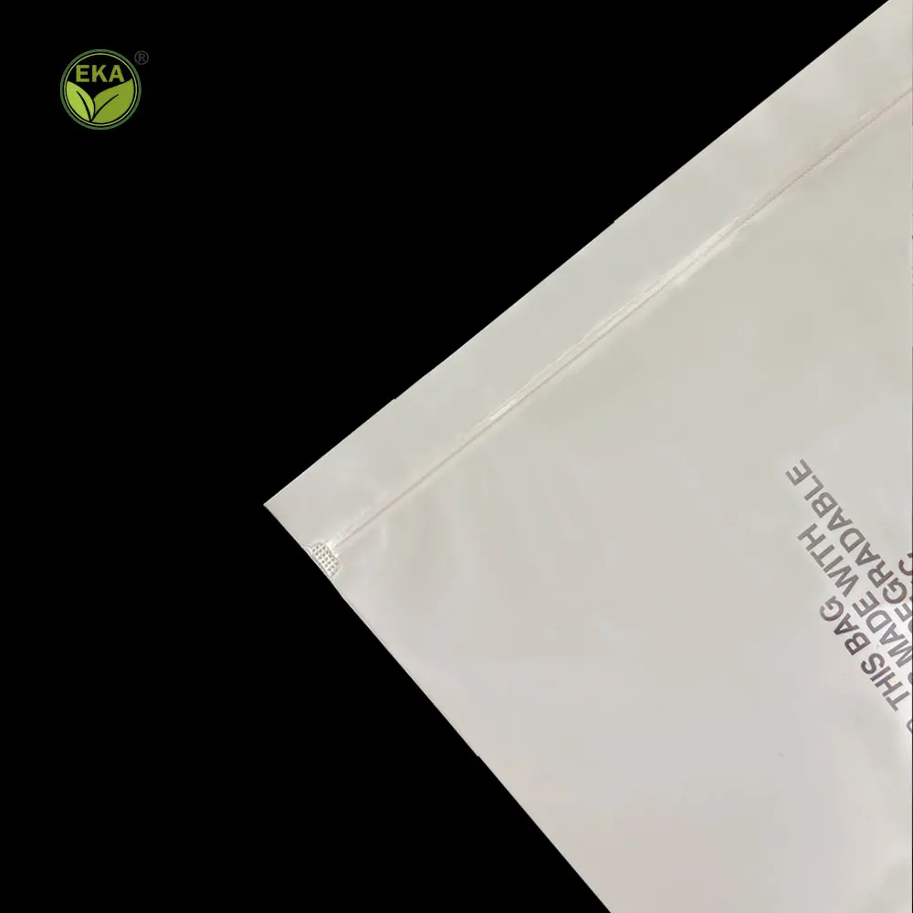 Compostable Bag Bolsas De Maiz Small Ziplock Corn Starch Packaging Cotton Bud In Poly Bag Customize Ziplock Tshirt Bag