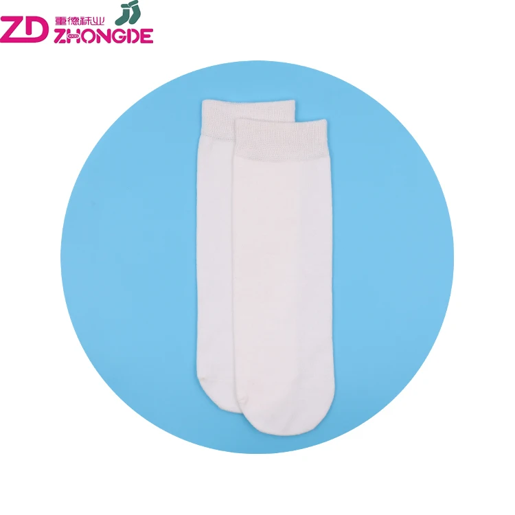 High quality long tube compression custom design 3d printing fancy graphic sublimation white polyester men socks with logo