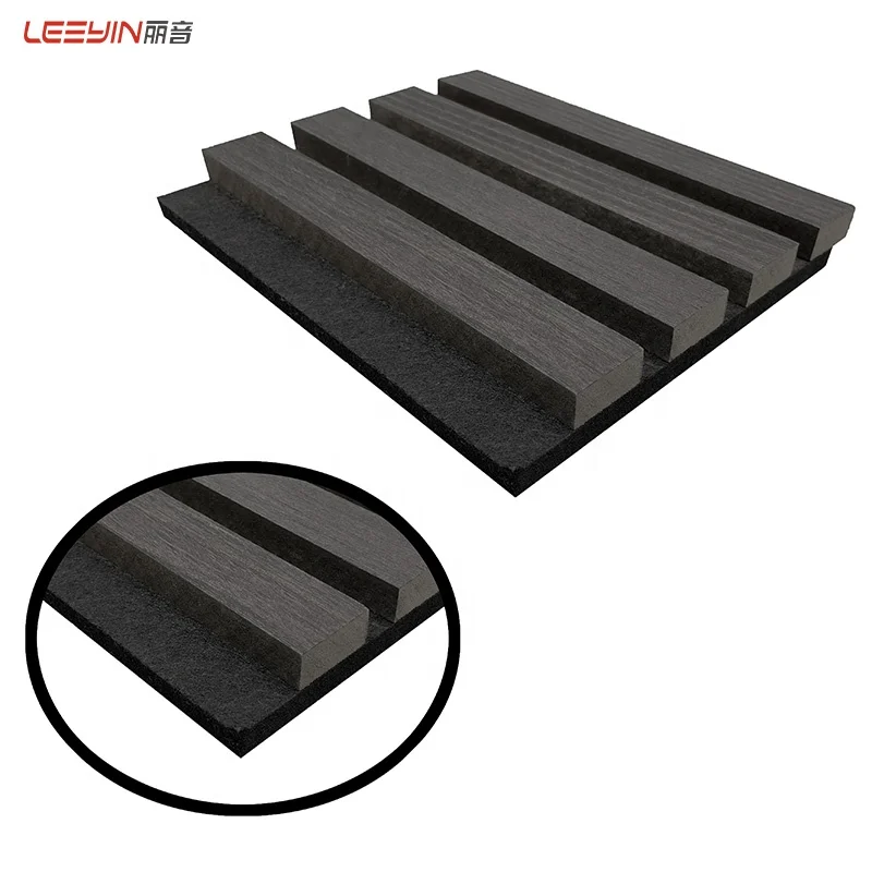 Akupanel Natural Wood Wall Panels Black Oak Wood Slat Panel Headboard Acoustic Panel