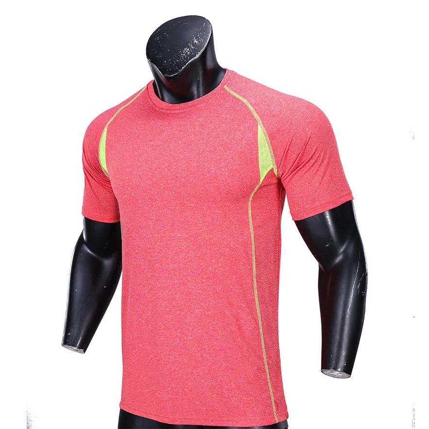 High quality fitness t shirt running sports gym wear men