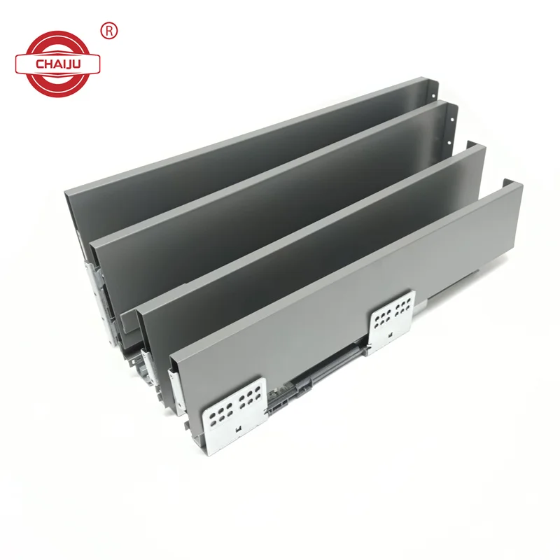 Furniture Hardware Supplies 45mm Full Extension Push Open Inflatable Slides Correderas Telescopicas Ball Bearing Slide