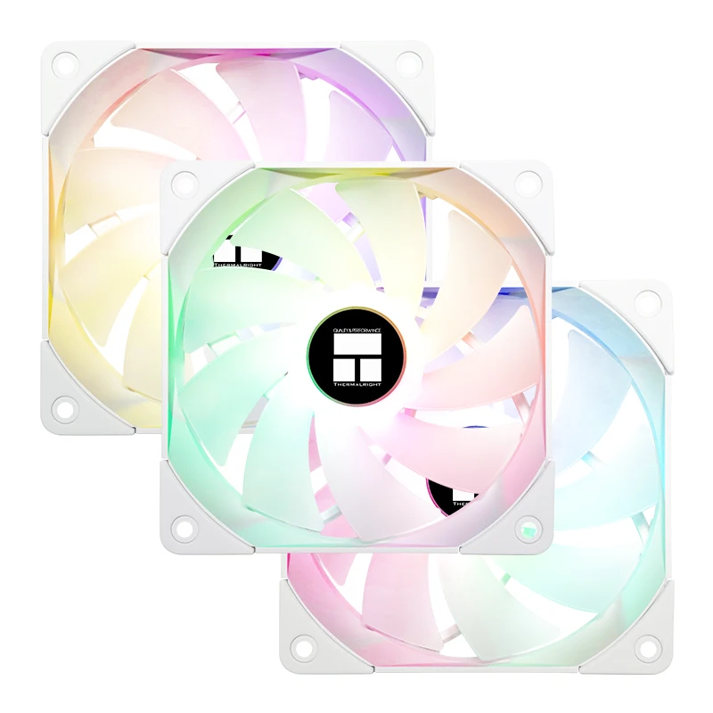 Thermalright TL-C12W-S X3 pure white argb12cm chassis Symphony low noise fan ARGB 4PIN PWM 1500 speed three-pack