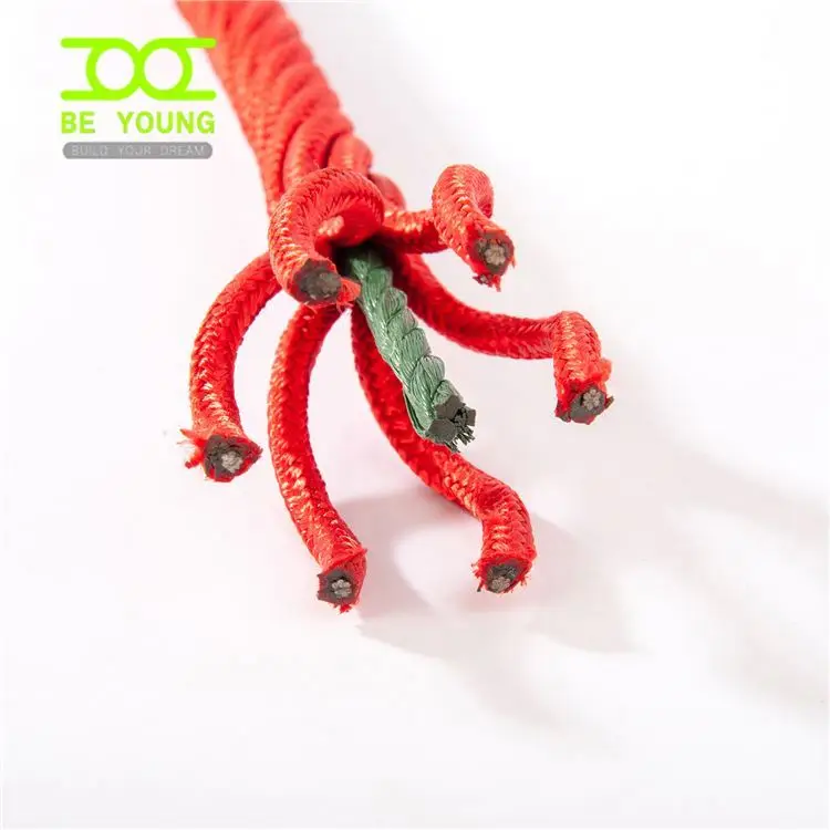 Outdoor Entertainment Playground Equipment Spare Parts Double Braided Rope Polyester Core Climbing Ladder Tree Manufacturing Of