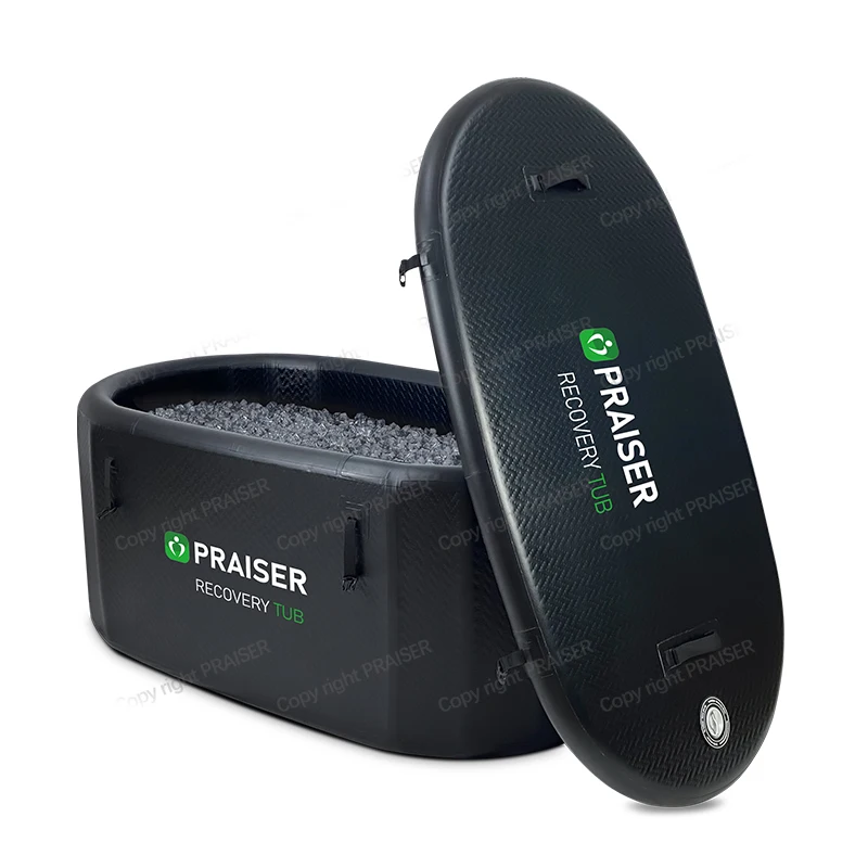 Inflatable Tub Blue Filter Blow Up Ice Bath 1 2 Person Cold Plunge With Chiller