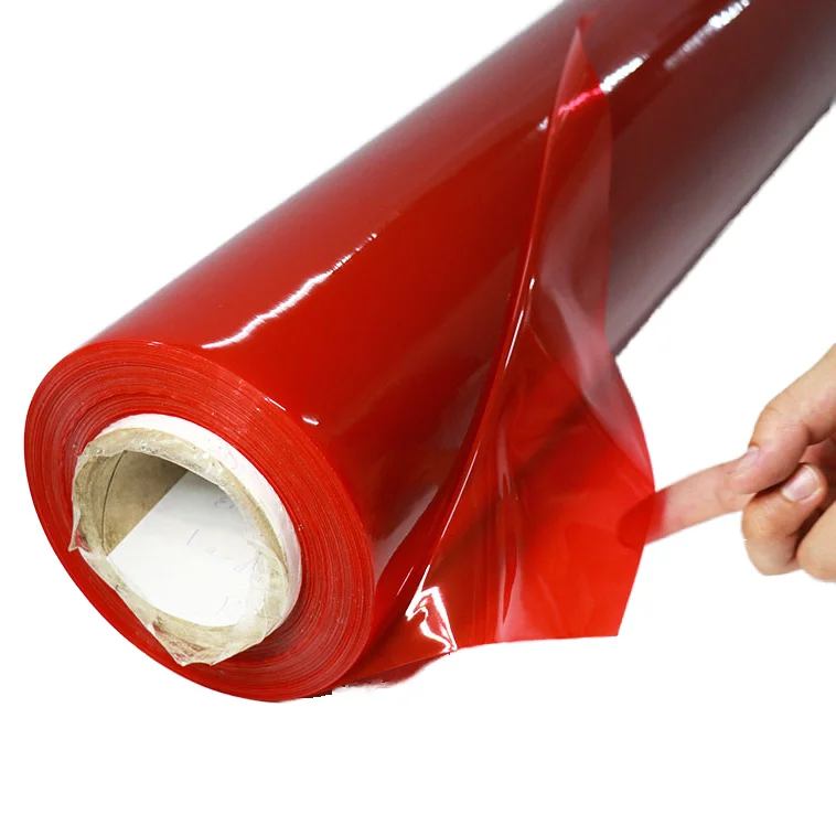 XIONGXING Super Clear PVC Film Colored soft Packaging Film Glossy Surface Moisture Proof Flexible