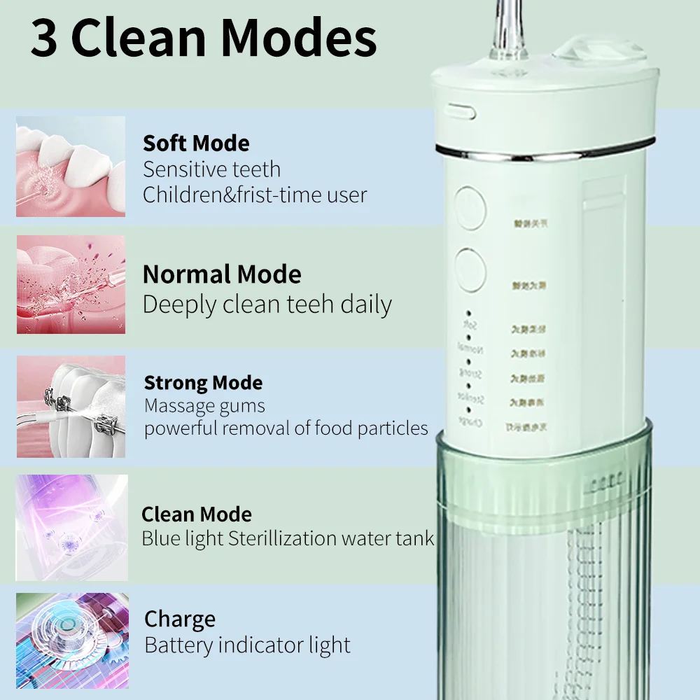 2023 Stylish Teeth Hygiene Dental Care Appliances Personal Care Teeth Cleaning Tool Electric Water Dental Flossers